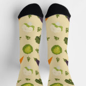 Spielendes Pflanzenmuster Socken (Oben)