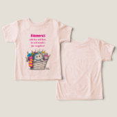 Spielendes rosa Sockenmonster-Design (Design Vorderseite & Rückseite)