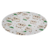 Spielendes Schafmuster Schneidebrett (Ecke)