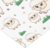 Spielendes Schafmuster Tischdecke (Schrägansicht)