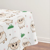 Spielendes Schafmuster Tischdecke (Beispiel)