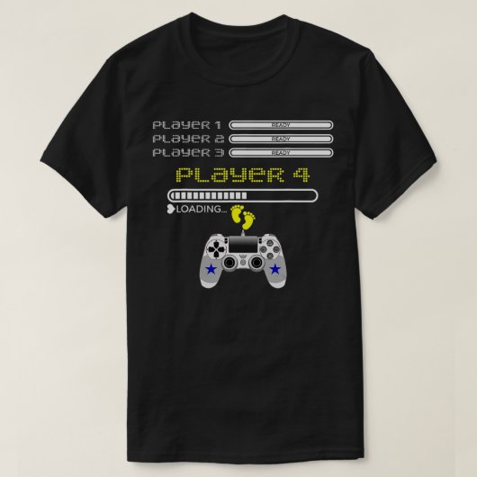 Spieler 1,2,3 Ready Player 4 Lade das lustige Gami T-Shirt (Design vorne)