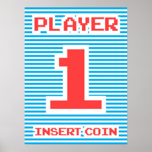 Spieler 1, Arcade Game, Poster
