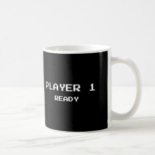 Spieler 1 bereit kaffeetasse
