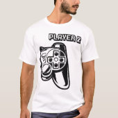 Spieler 1 Spieler 2 Gamer-Paar T-Shirt (Vorderseite)