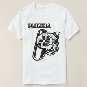 Spieler 1 Spieler 2 Gamer Paar T-Shirt