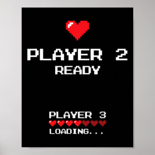 Spieler 2 Spieler 3 Laden - Retro Gaming - Poster
