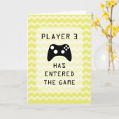 Spieler 3 hat die Game Pregnancy Ankündigung aufge (Gelbe Blume)