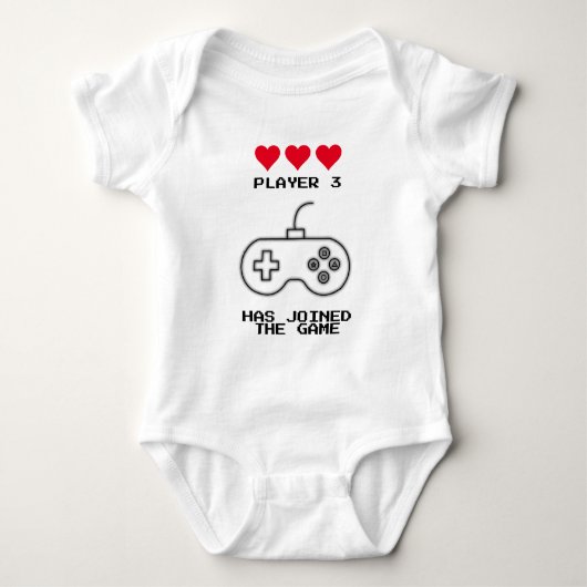 Spieler 3 hat sich dem Spiel-Matching-Outfit anges Baby Strampler (Vorderseite)