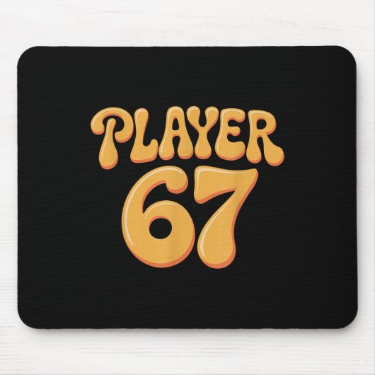 Spieler 67 Alpha Slang Gen 67th Nummer 67 Mousepad (Vorne)