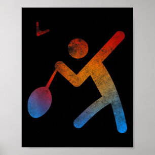 Spieler Badminton Champion T-Shirt Spiel Geschenk Poster