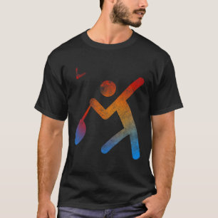 Spieler Badminton Champion T Shirt Spielgeschenkra