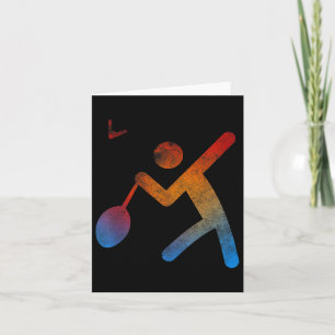 Spieler Badminton Champion T Shirt Spielgeschenkra Karte