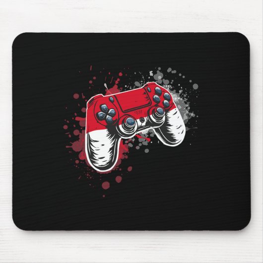Spieler-Controller mit Monaco-Flagge Mousepad (Vorne)