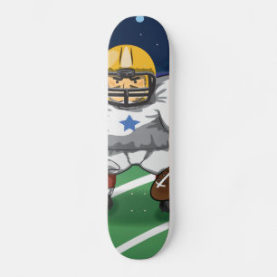 Spieler des amerikanischen Fußballs Skateboard