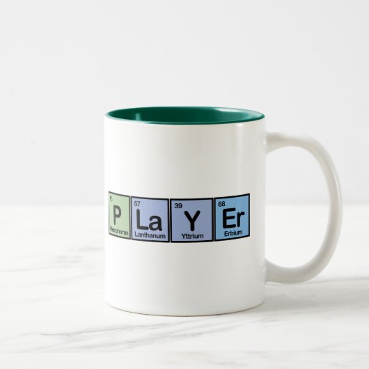Spieler gemacht von den Elementen Zweifarbige Tasse (Rechts)