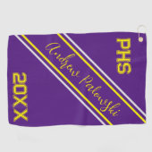 Spieler in der Hochschule Golf Handtuch (Horizontal)