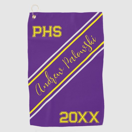 Spieler in der Hochschule Golf Handtuch (Vorderseite)