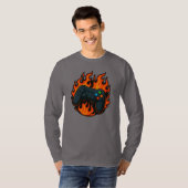 Spieler Konsole Langarm T-Shirt (Vorne ganz)