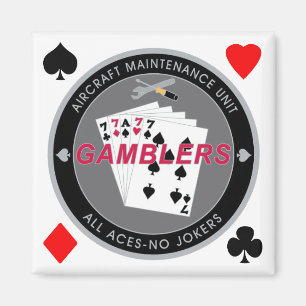Spieler-Magnet-Münzen-Schwarzes mit Anzügen Magnet
