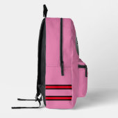 Spieler, Nachname-Team, Rose, Fußballrückstände B/ Bedruckter Rucksack (Links)