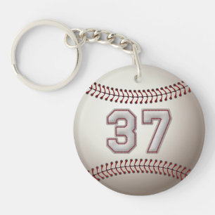 Spieler Nr. 37 - coole Baseball-Stiche Schlüsselanhänger