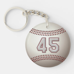 Spieler Nr. 45 - coole Baseball-Stiche Schlüsselanhänger
