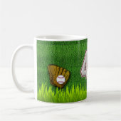 Spieler Nr. 49 - coole Baseball-Stiche Kaffeetasse (Links)