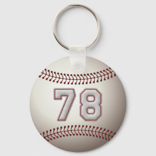 Spieler Nr. 78 - coole Baseball-Stiche Schlüsselanhänger