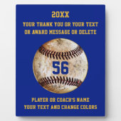 Spieler- oder Baseballtrainer-Geschenke, Ihre FARB Fotoplatte (Vorderseite)