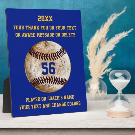 Spieler- oder Baseballtrainer-Geschenke, Ihre FARB Fotoplatte (Seite)