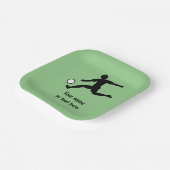 Spieler Scoring a Goal - Thema des britischen Fußb Pappteller (Gewinkelt)