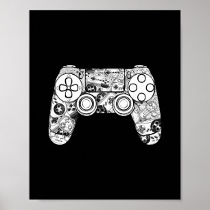 Spieler-Shirt Gaming-Shirts für Männer Jungen Vide Poster