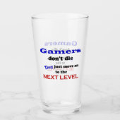 Spieler sind unsterblich! Trinkglas Glas (Vorderseite)