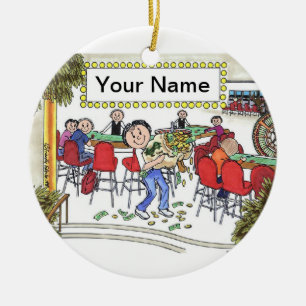 Spieler - Weibliche Keramik Ornament