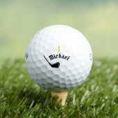 Spielerball mit Name und Nummer eins Golfball (Insitu T-Shirt)