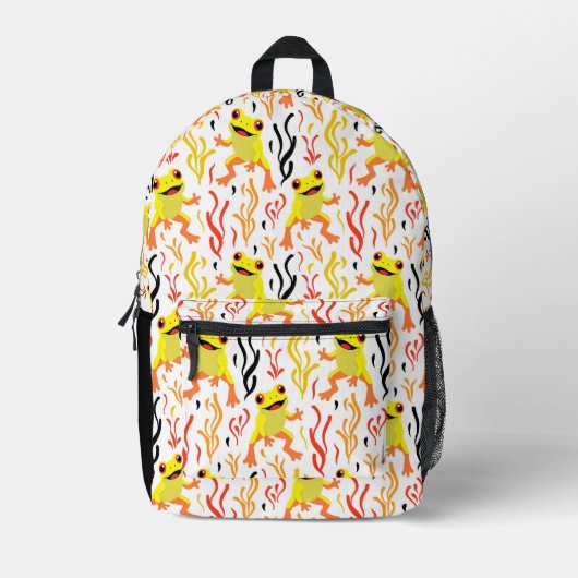 Spielerfrösche Bedruckter Rucksack (Vorderseite)