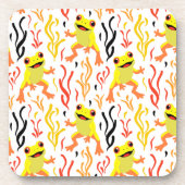 Spielerfrösche Getränkeuntersetzer (Vorderseite)