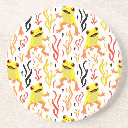 Spielerfrösche Getränkeuntersetzer (Vorne)