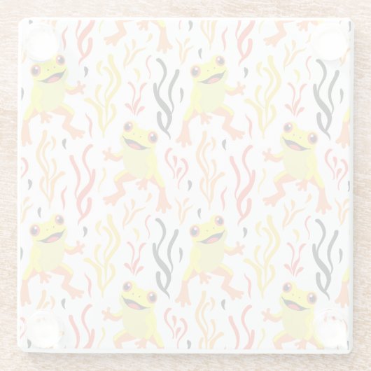 Spielerfrösche Glasuntersetzer (Rückseite)