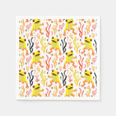 Spielerfrösche Serviette (Vorderseite)