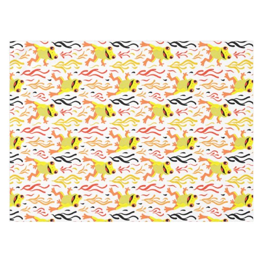 Spielerfrösche Tischdecke (Vorderseite (Horizontal))