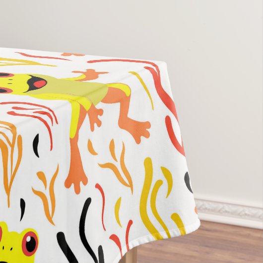Spielerfrösche Tischdecke (Beispiel)
