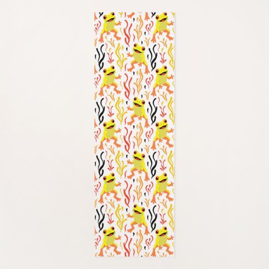 Spielerfrösche Yogamatte (Vorderseite)