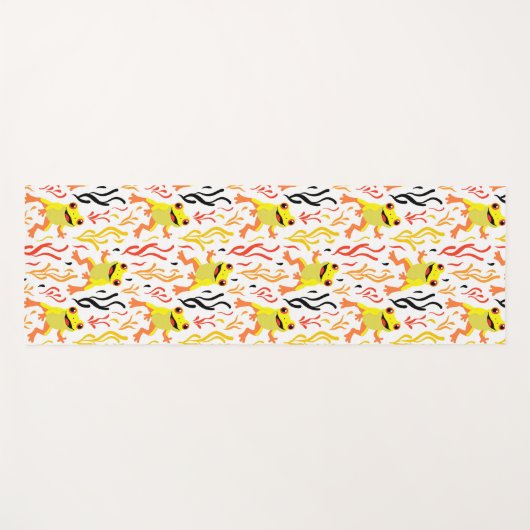Spielerfrösche Yogamatte (Vorderseite (Horizontal))