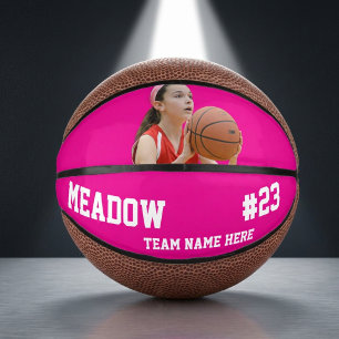 Spielerinnen Foto Mädchen Pink Mini Kids Basketbal Basketball
