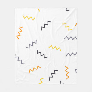 Spielerisch, farbenfroh, trendig, modern gezackt fleecedecke