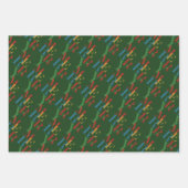 Spielerisch farbenfrohe Trio Pack of Geschenkpapier Set (Vorderseite 2)