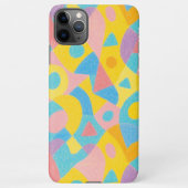 Spielerisch Funky Amorphe Formen Crayon Art Patter iPhone Hülle (Rückseite)