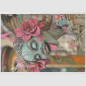 spielerisch Gothic Gargoyle floral Crown Decoupage Seidenpapier (Vorderseite)